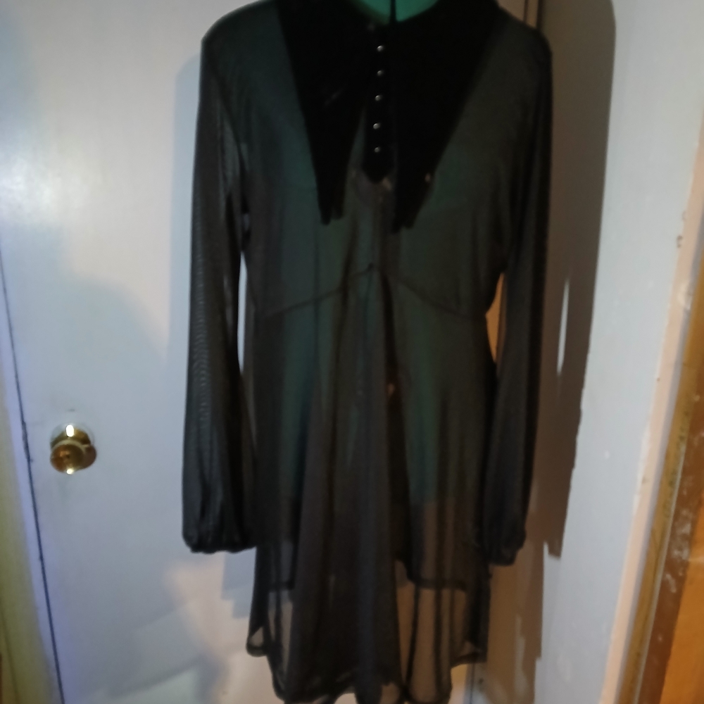 Killstar Black Velvet Dress